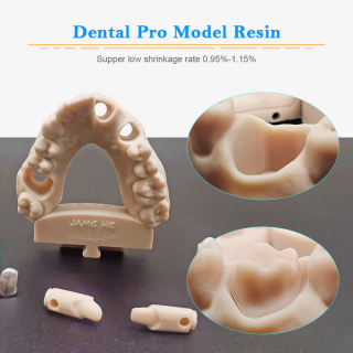 Jamg He Dental Pro Model Resin Low Shrinkage 3D Printer DLP LCD MSLA - 0.5 KG